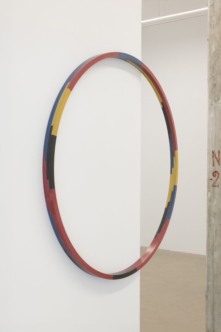 Y en todo igual a la primera (1), 2025 — MDF, 100 × 100 × 4 cm
